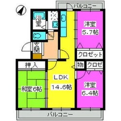 エクセレント大和の物件間取画像